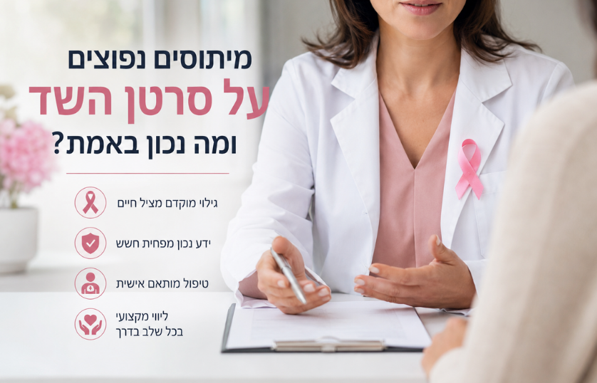 מיתוסים נפוצים על סרטן השד